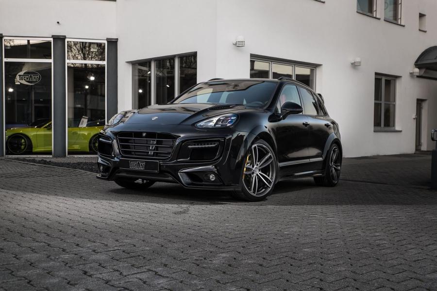 Porsche Cayenne Turbo S Magnum in Black by TechArt '2016